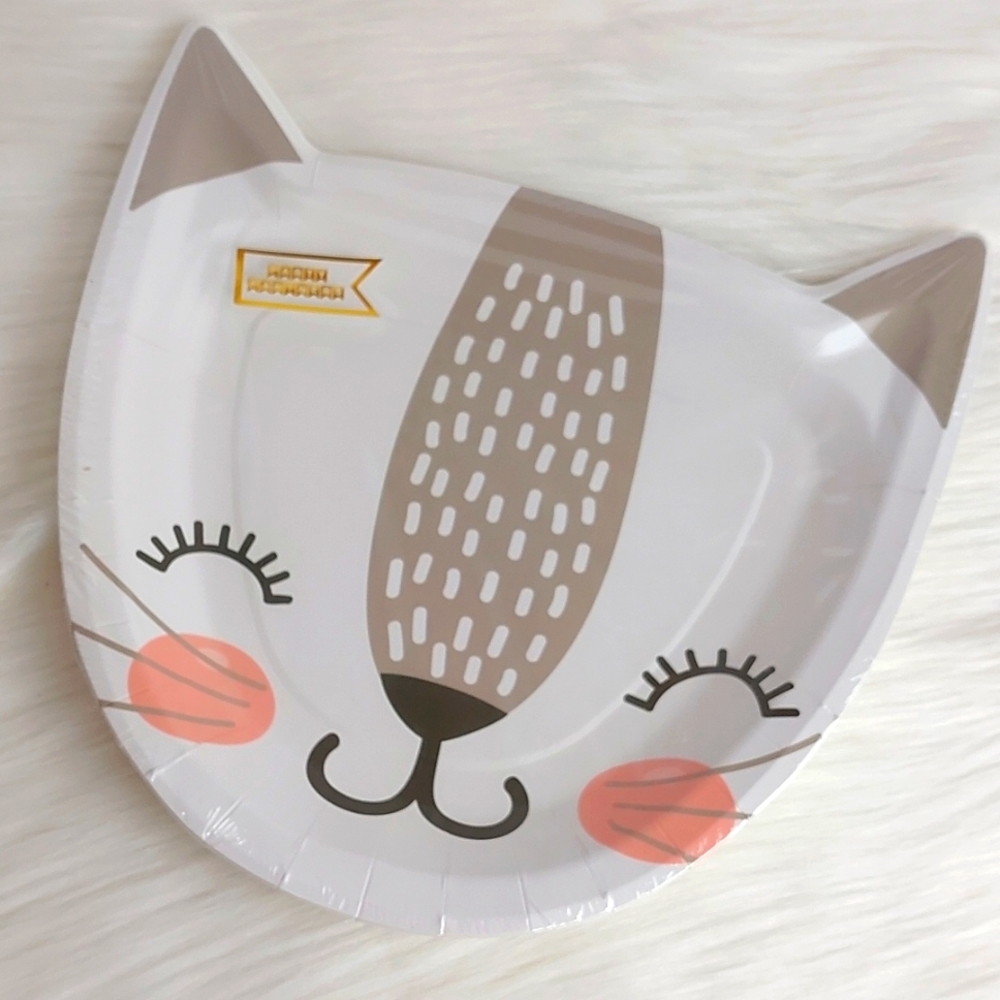 Disposable Kitty Design Plates - Picture 2 of 6